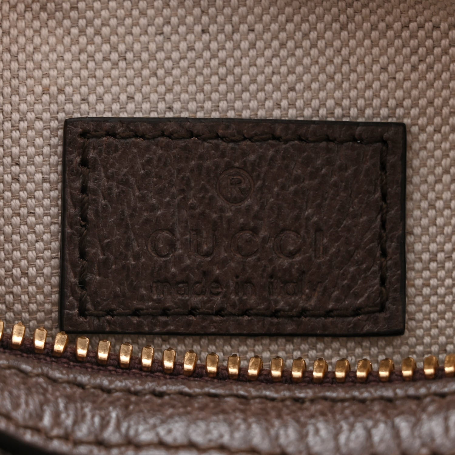 Gucci GG Supreme Monogram Textured Dollar Calfskin Web Super Mini Ophidia Top Handle Bowler Bag Beige Ebony New Acero 6 of 10