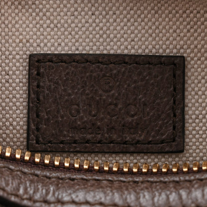 Gucci GG Supreme Monogram Textured Dollar Calfskin Web Super Mini Ophidia Top Handle Bowler Bag Beige Ebony New Acero 6 of 10