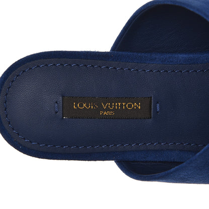 Louis Vuitton Suede Bayfront Mule 38 Blue 6 of 9