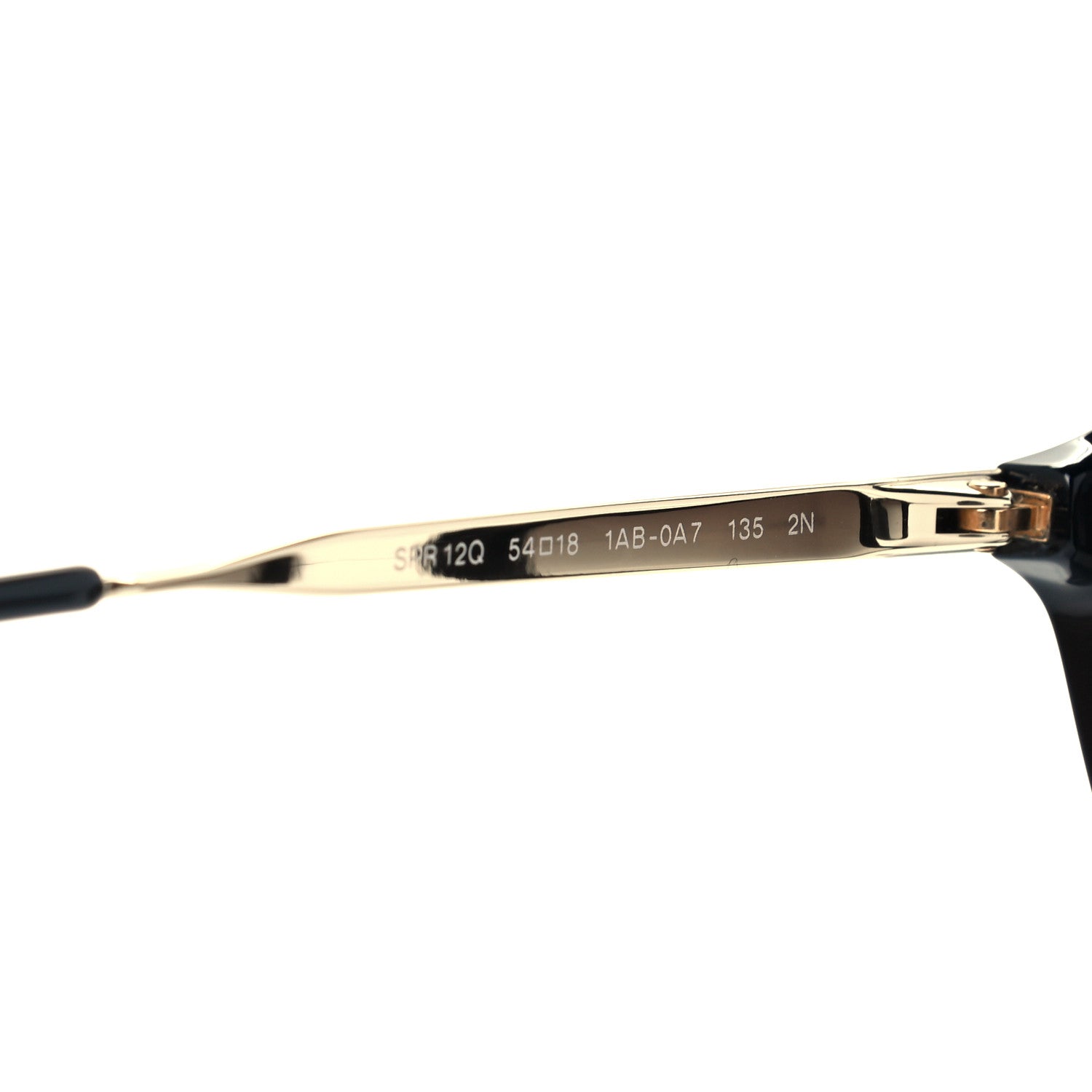 Prada Acetate Metal Cinema Sunglasses SPR 12Q Black 5 of 8