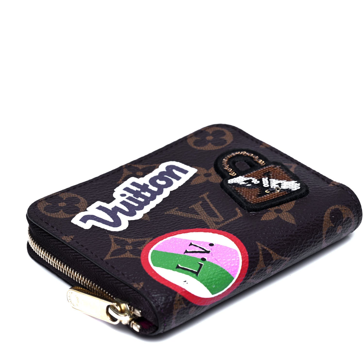 Louis Vuitton Monogram Travel Stickers Zippy Coin Purse 5 of 6