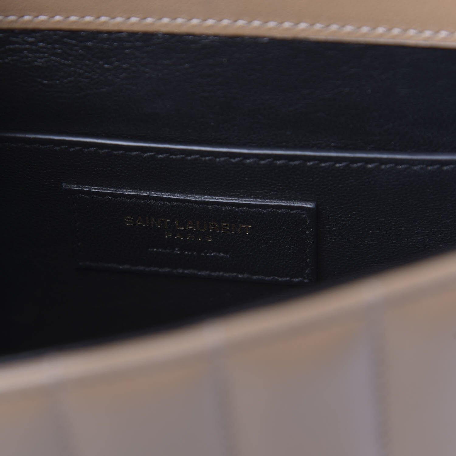 Saint Laurent Lambskin Matelasse Monogram Medium Vicky Chain Bag Brown 6 of 10