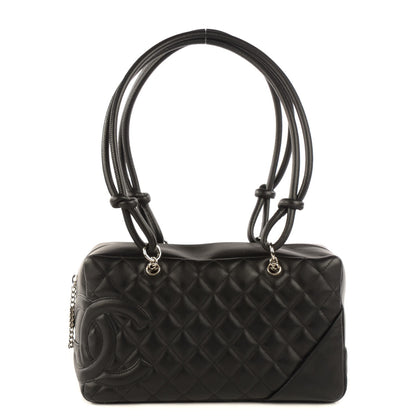 Chanel Calfskin Quilted Large Cambon Bowler Black 1 of 7