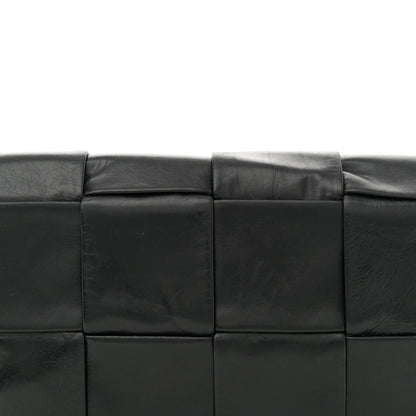 Bottega Veneta Paper Calfskin Intreccio Cassette Belt Bag Black 8 of 11