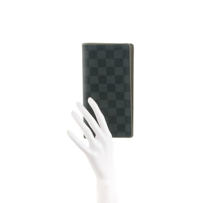 Louis Vuitton Damier Graphite Brazza Wallet Kaki 2 of 7