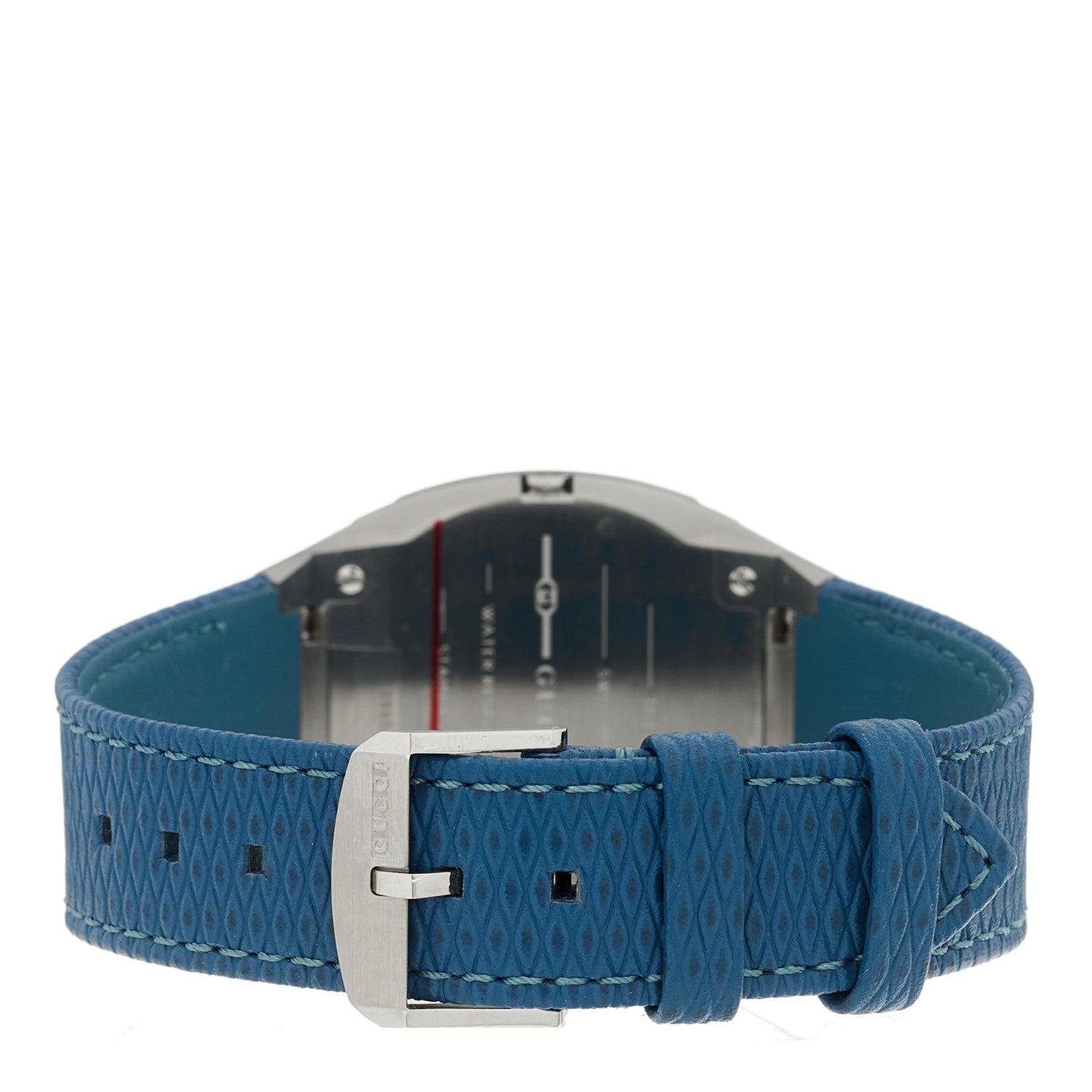 Gucci Stainless Steel Calfskin 38mm 25H Quartz Watch Blue 3 of 5