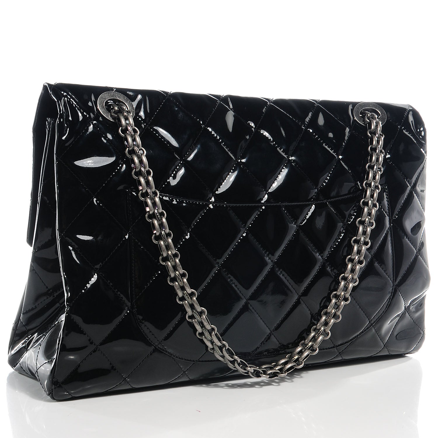 Chanel Vinyl XXL Reissue Flap Black 3 of 8