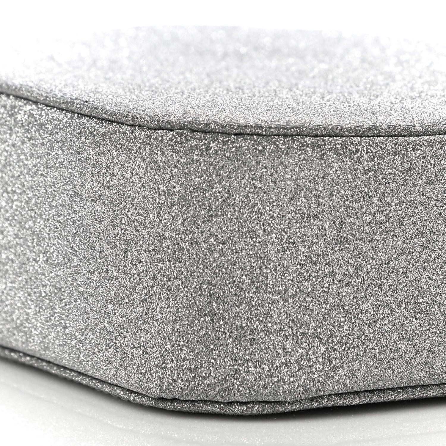 Balenciaga Glitter Calfskin Logo XS Everyday Camera Bag Silver 10 of 11