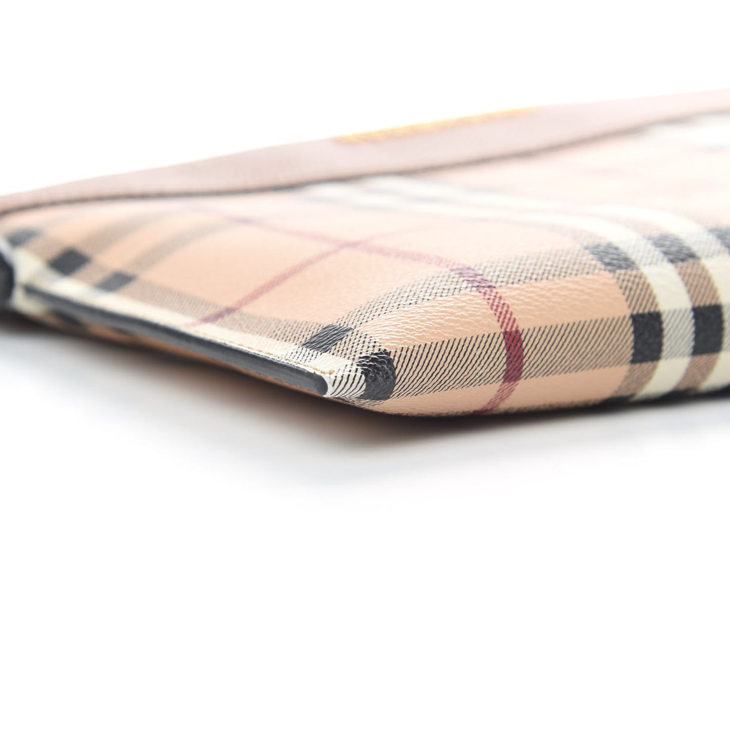 Haymarket Check Peyton Crossbody Clutch Bag Toffee
