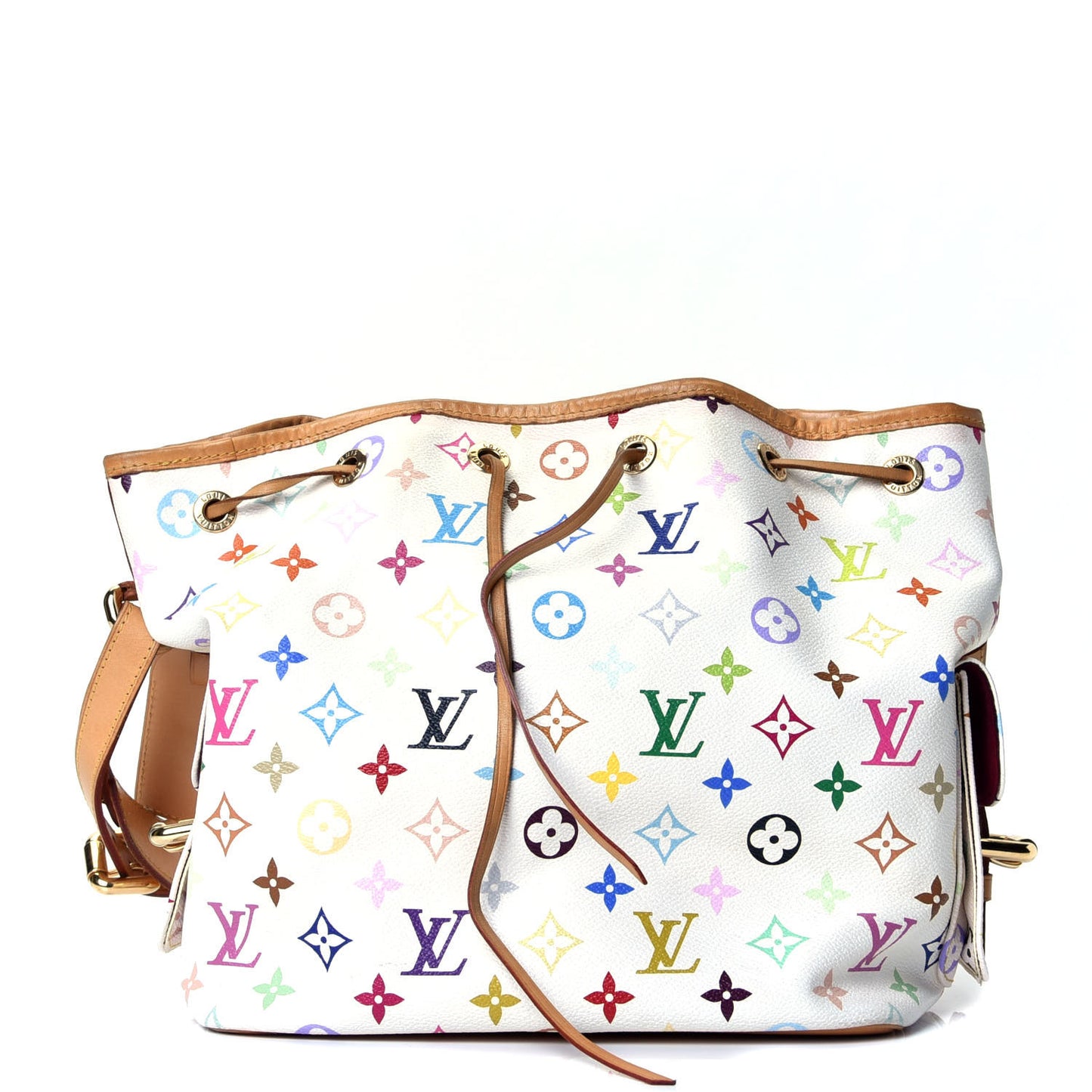 Monogram Multicolor Petit Noe White