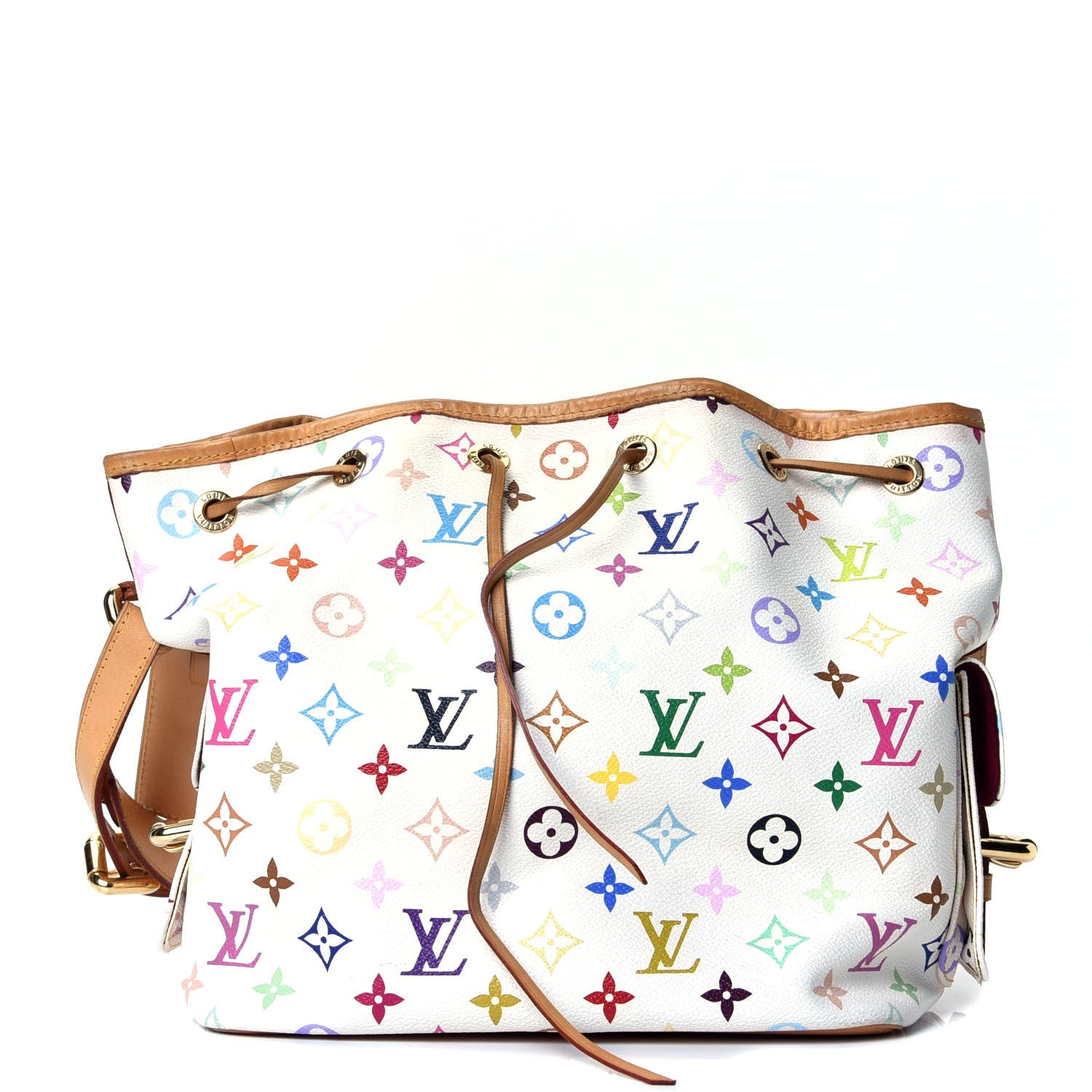 Louis Vuitton Monogram Multicolor Petit Noe White 1 of 5
