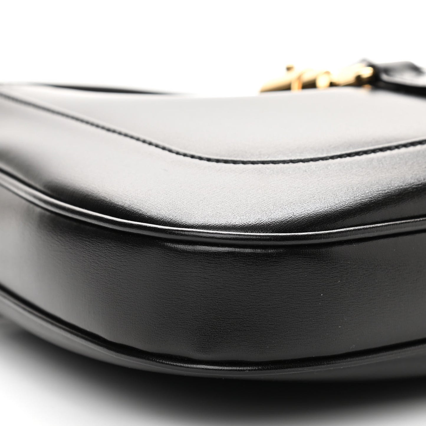Boarded Dyana Lux Calfskin Small Jackie 1961 Hobo Black