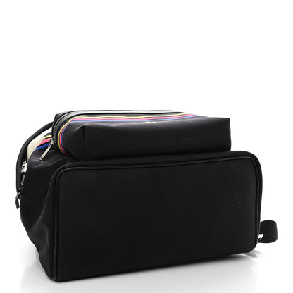 Saint Laurent Nylon Twill Dinosaur Print City Backpack Black Multicolor 4 of 9