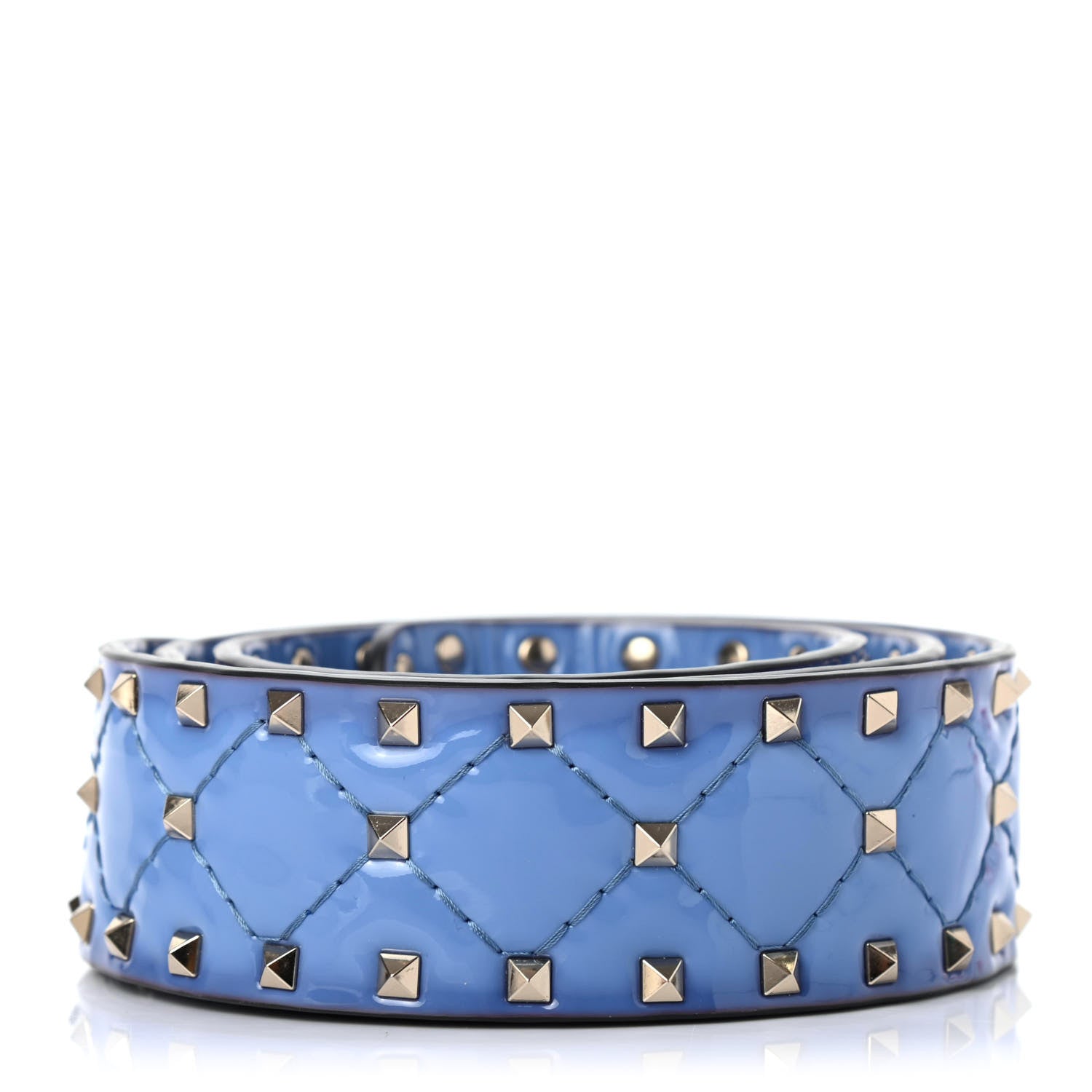 Valentino Garavani Patent Rockstud Spike Shoulder Strap Angel 2 of 4