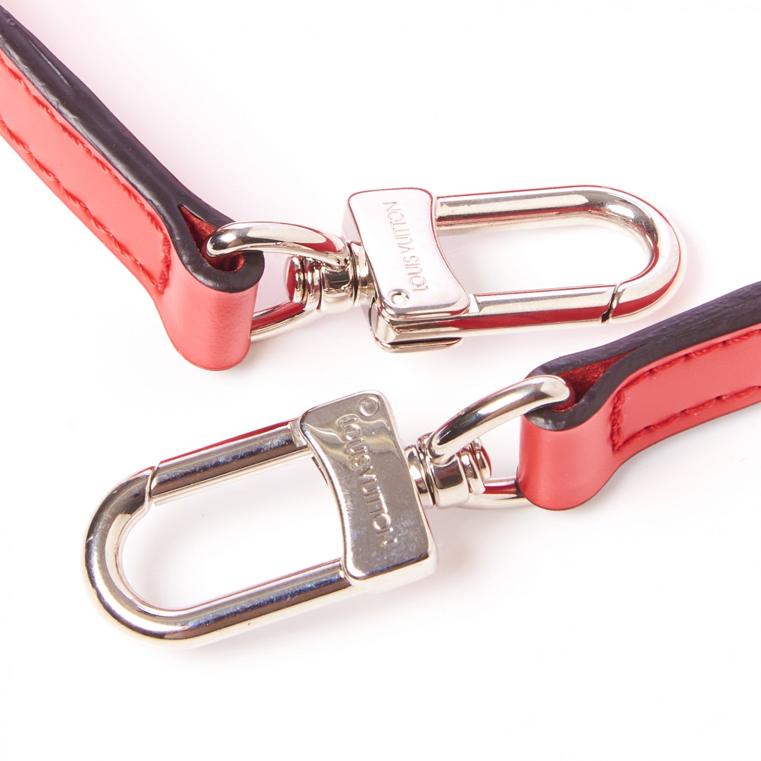 Louis Vuitton Calfskin 16mm Adjustable Shoulder Strap Coquelicot 4 of 5