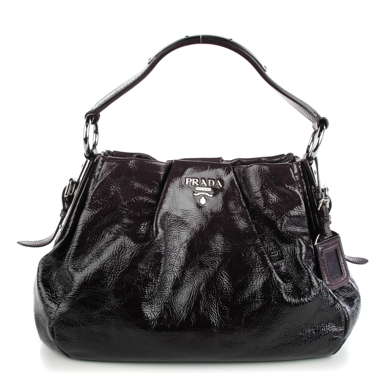 Prada Vernice Sfumata Hobo Mirtillo 1 of 8