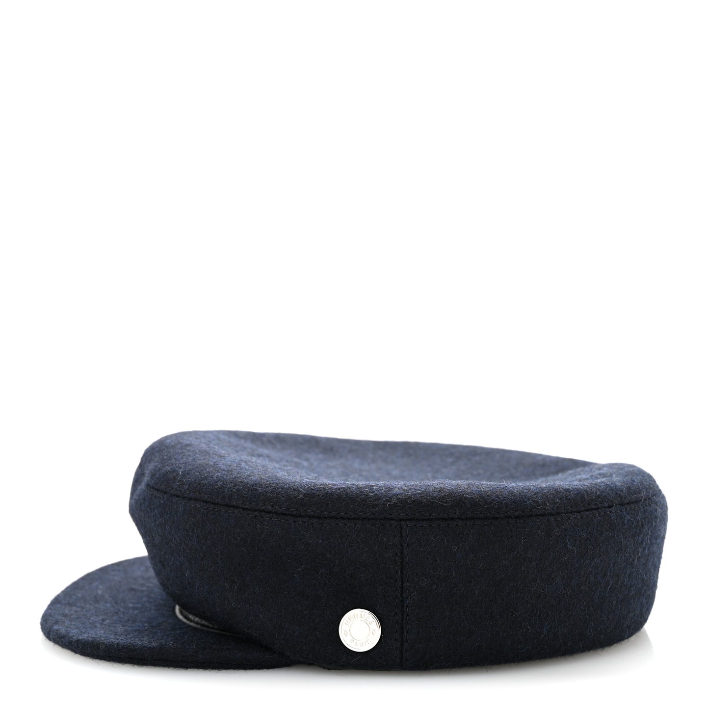 Wool Calfskin Dani Cap 57 Marine Black