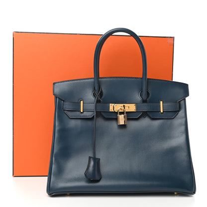 Hermes Box Birkin 30 Bleu Thalassa 16 of 16