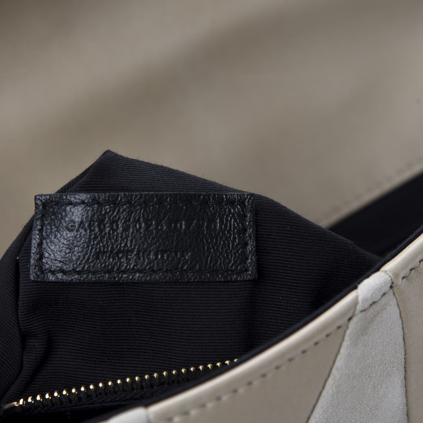 Lambskin Suede Patchwork Monogram Medium Jamie Baguette Sea Salt