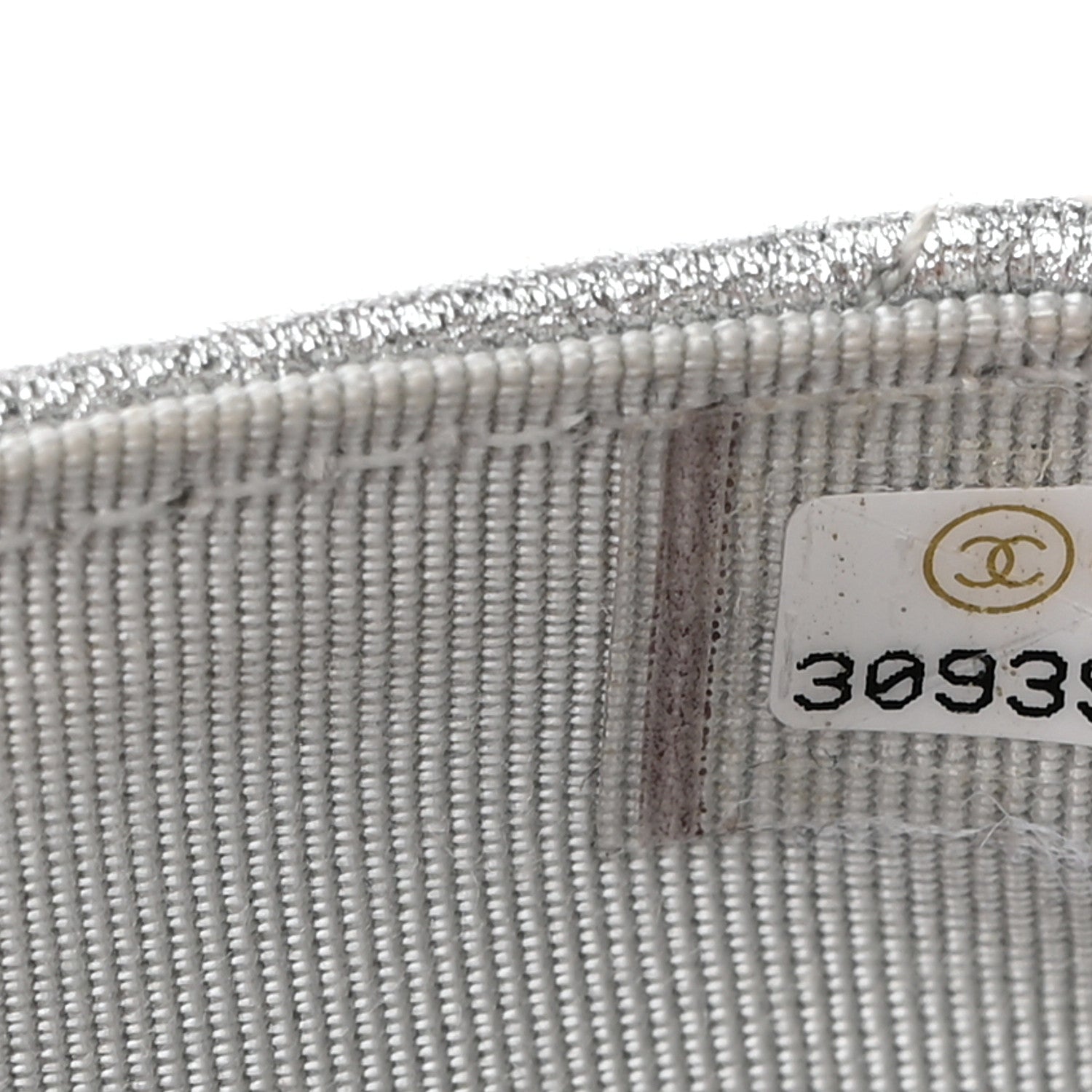 Chanel Metallic Lambskin Quilted Glasses Case With Chain Silver 7 of 11