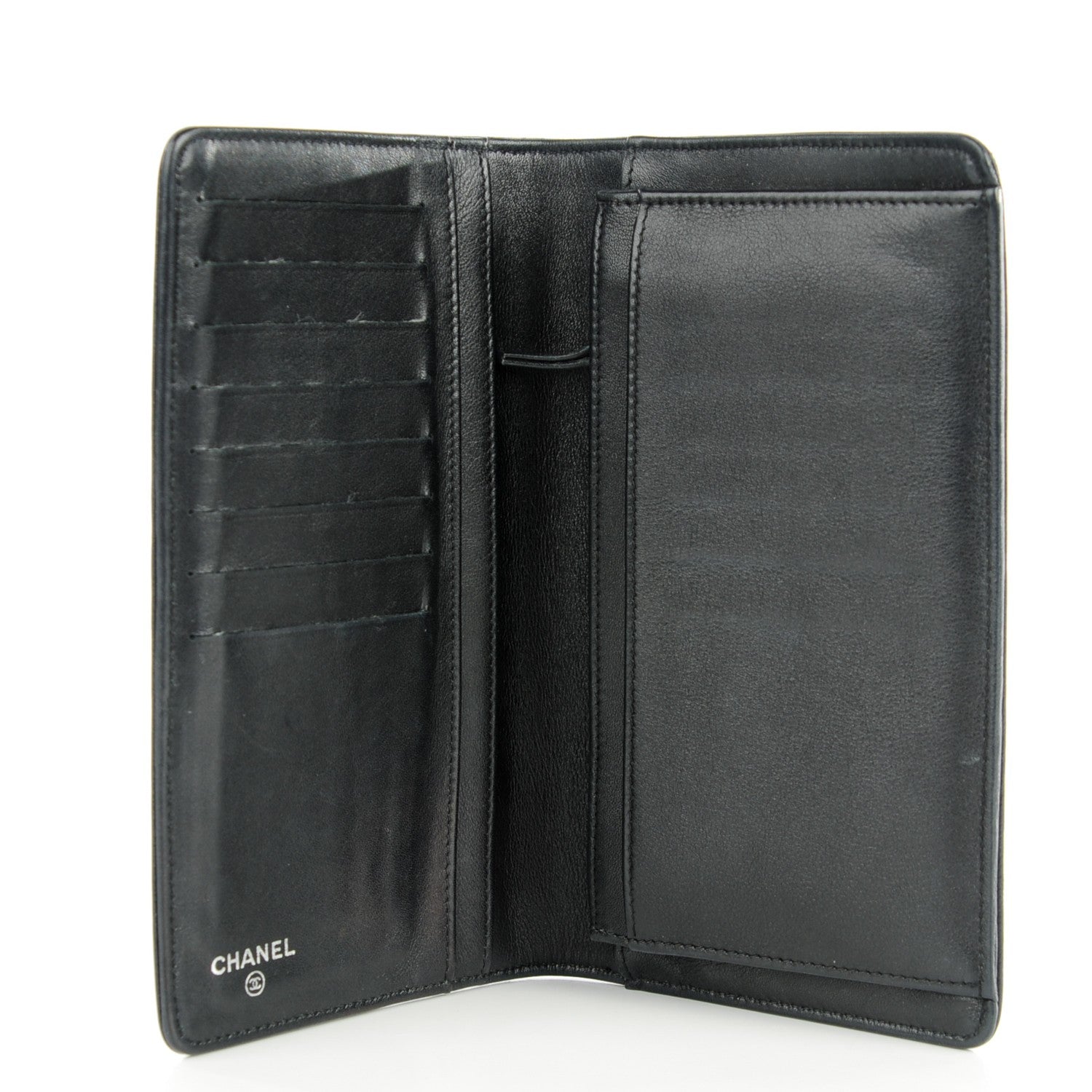 Chanel Caviar Sevruga Yen Wallet Black 5 of 8