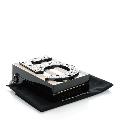 Chanel Plexiglass Strass N°5 Minaudière Black Gold 4 of 7