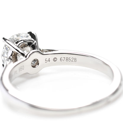 Cartier Platinum Diamond 1.03ct 1895 Solitaire Engagement Ring 50 5.25 5 of 6