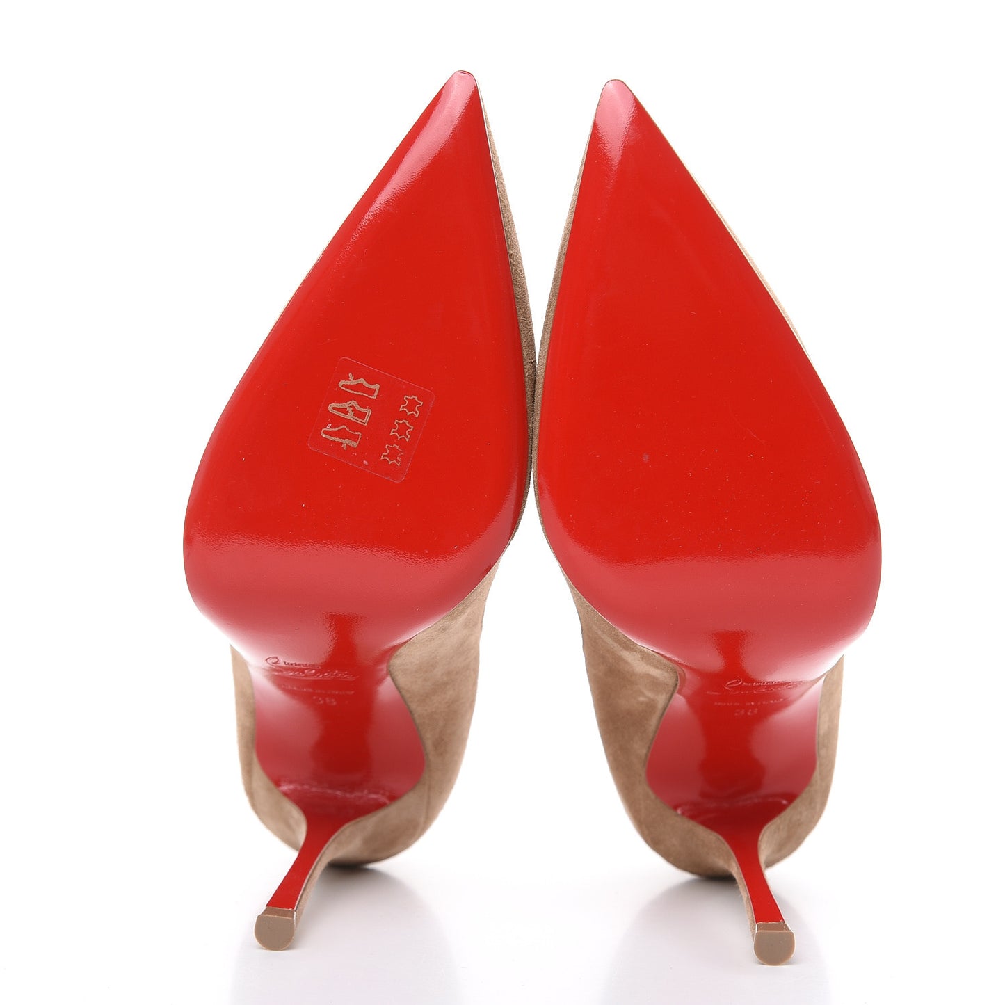 Veau Velours Decoltish 100 Pumps 38 Cappuccino