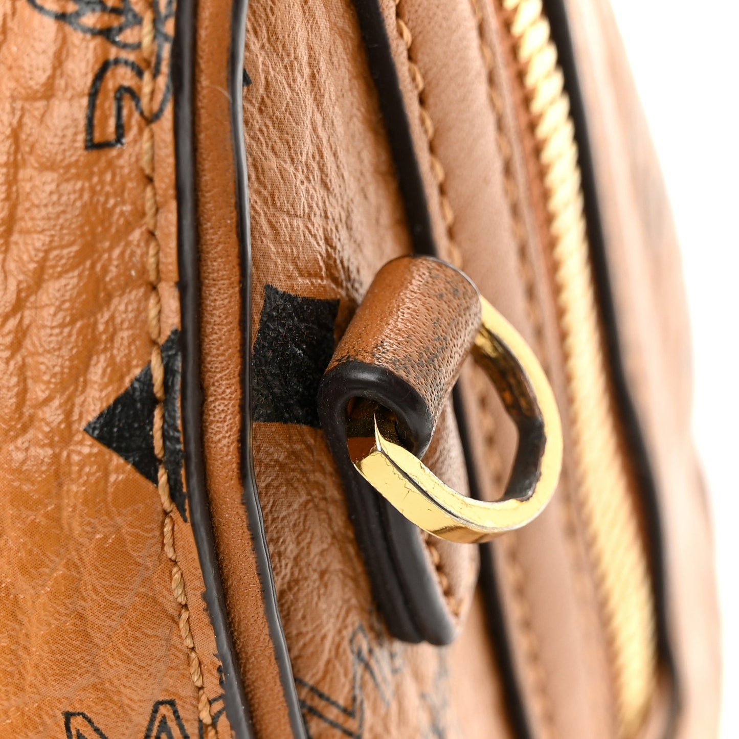 Visetos Small Boston Bag Cognac