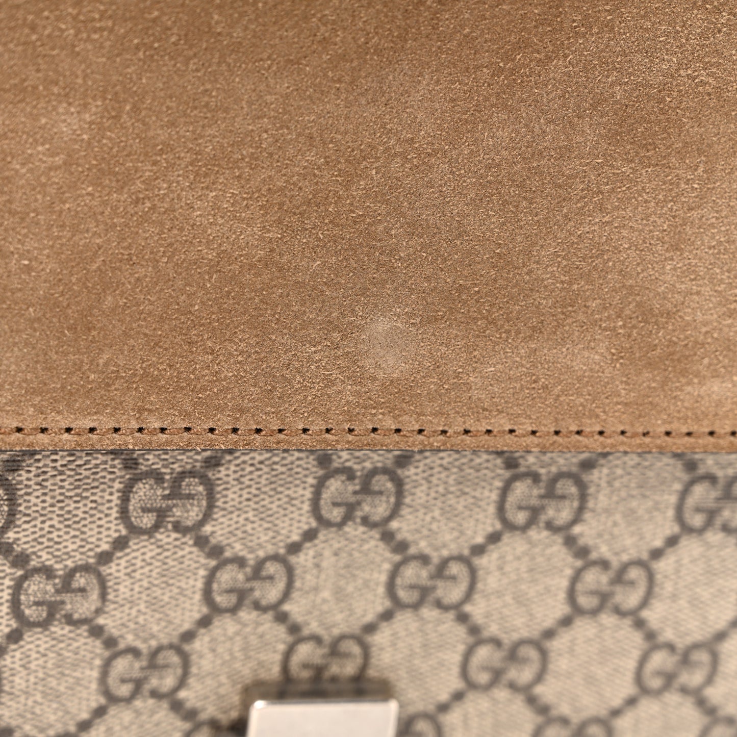 GG Supreme Monogram Small Dionysus Shoulder Bag Taupe