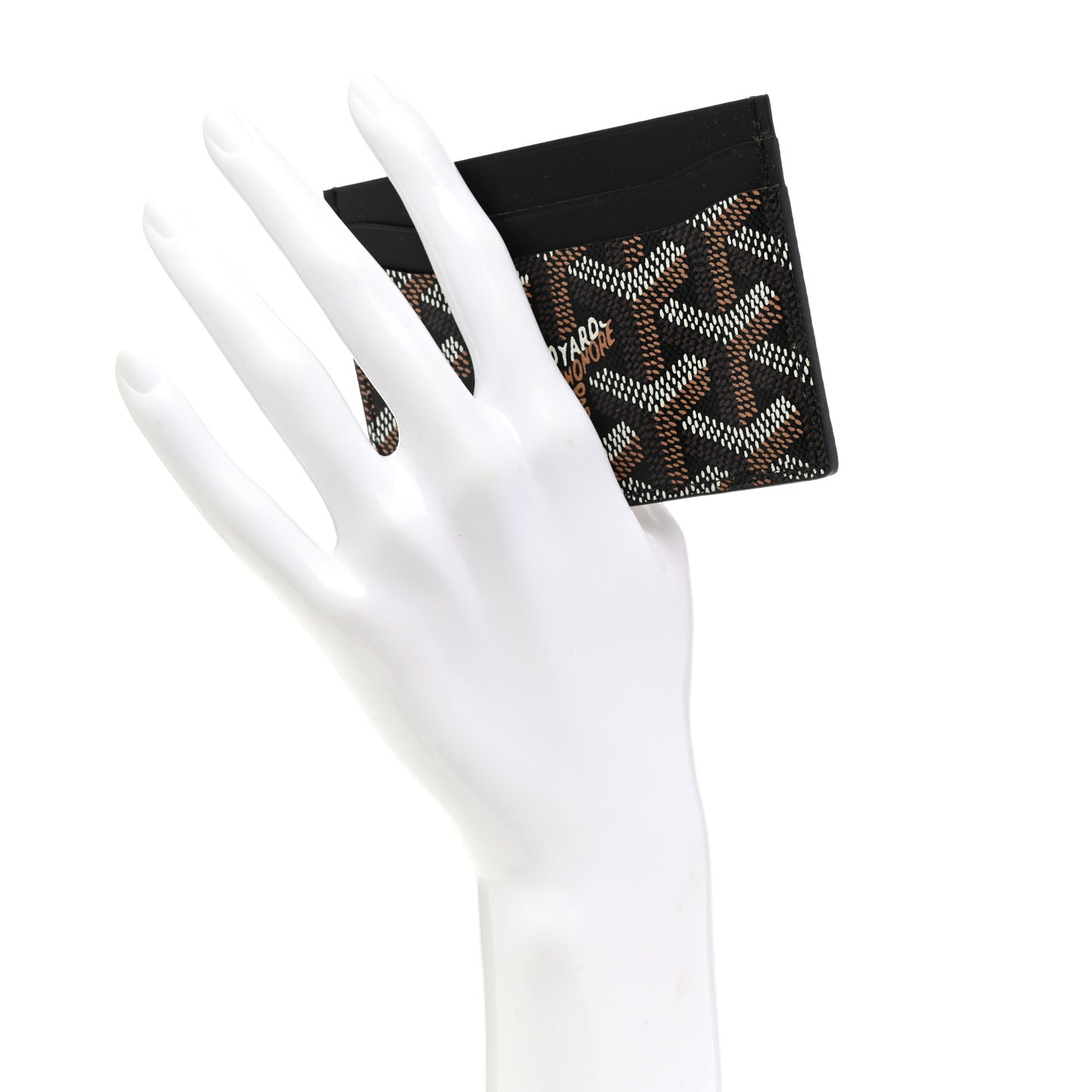 Goyardine Saint Sulpice Card Holder Black