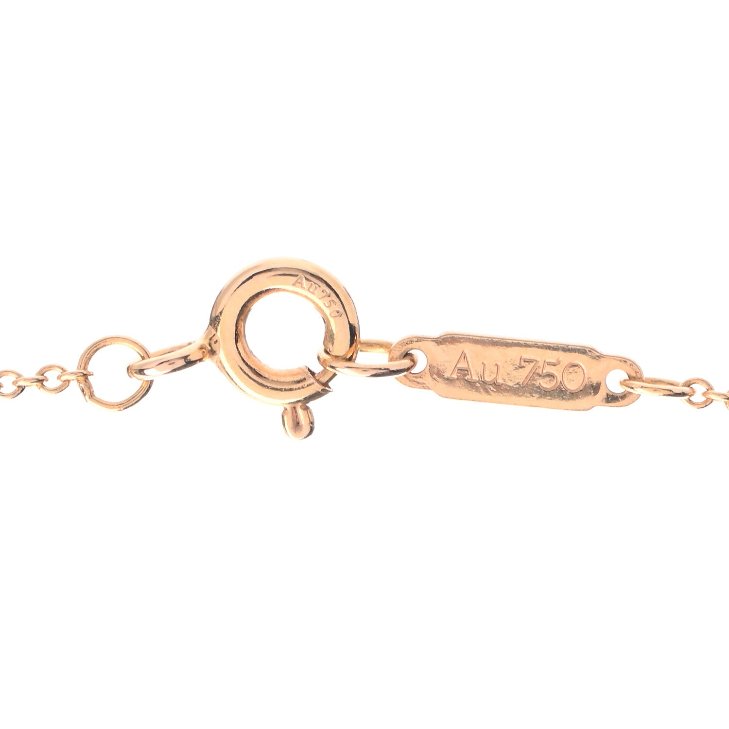 Tiffany 18K Yellow Gold Diamond Atlas Pierced Pendant Necklace 4 of 5