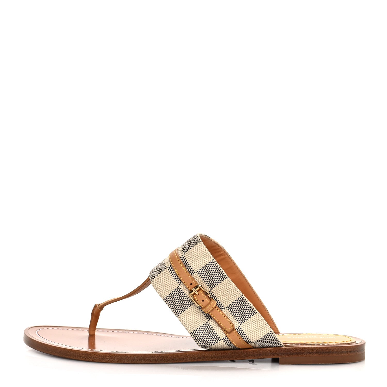 Louis Vuitton Damier Azur Palma Flat Thong Sandals 41 1 of 8