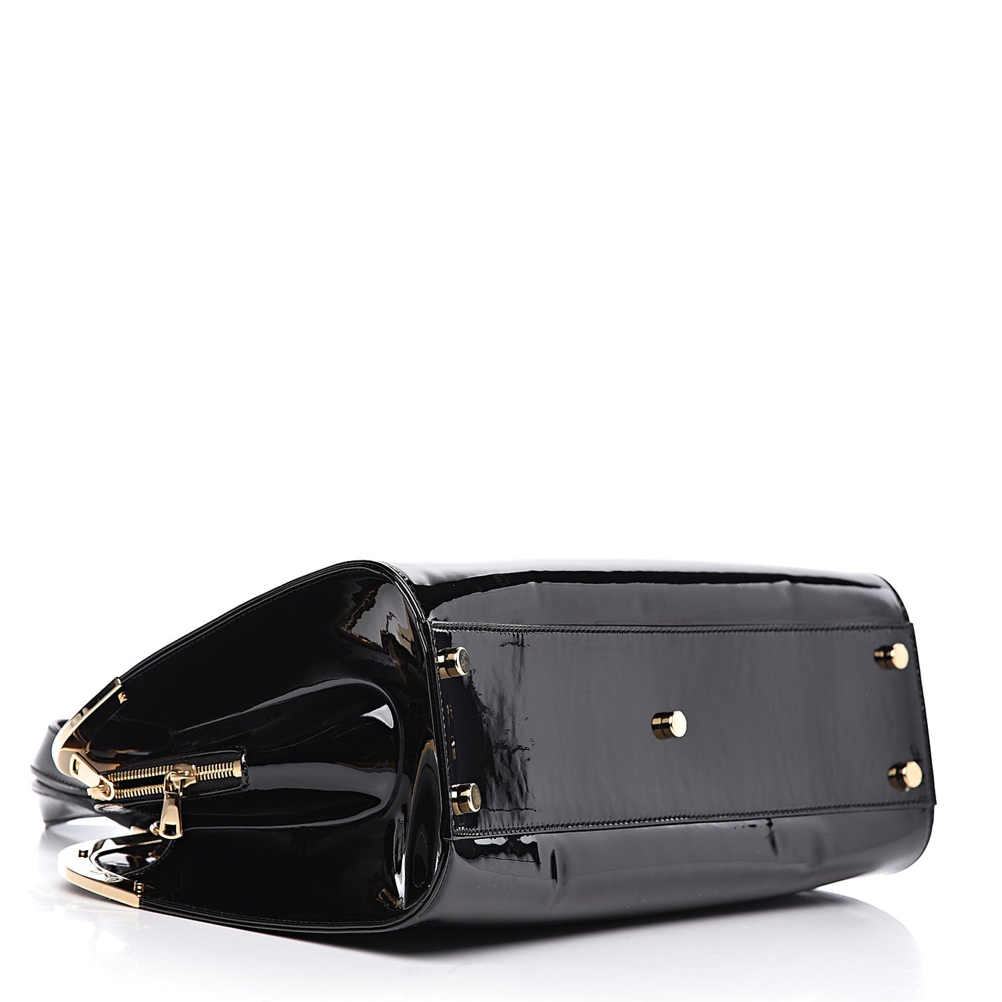 Patent Calfskin Large Uptown Black
