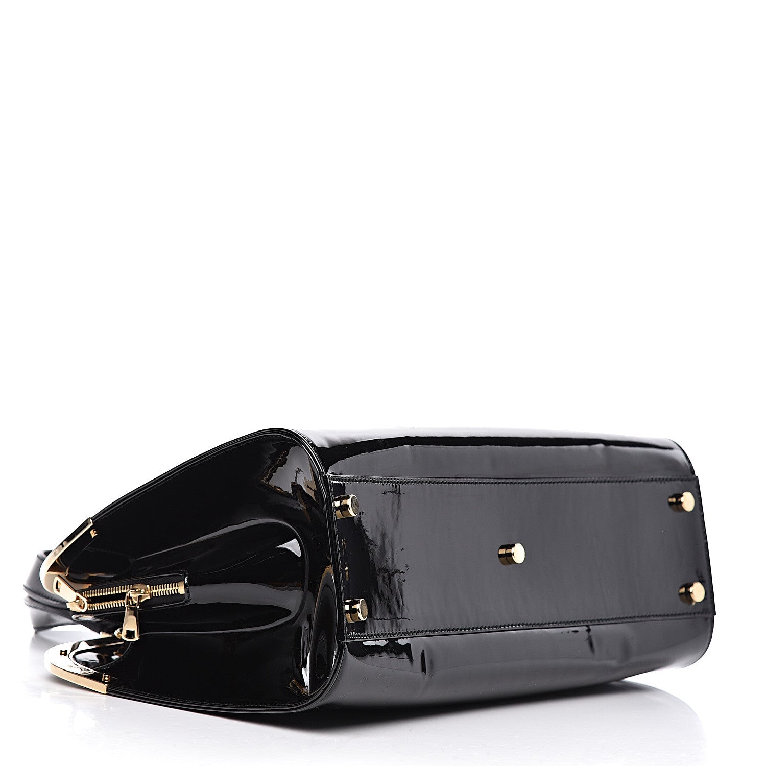Saint Laurent Patent Calfskin Large Uptown Black 4 of 10