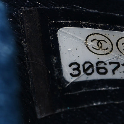 Chanel Denim Quilted CC Print Jumbo Single Flap Blue 7 of 11