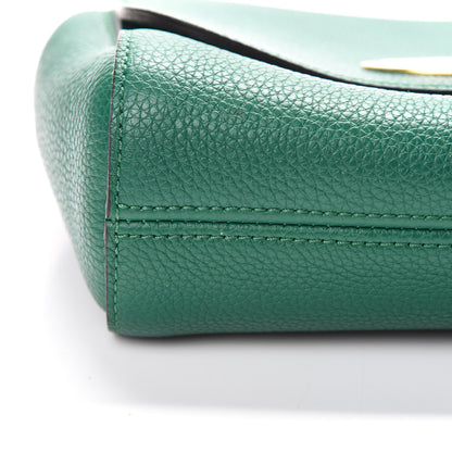 Mulberry Small Classic Grain Calfskin Small Lily Flap Emerald 11 of 11