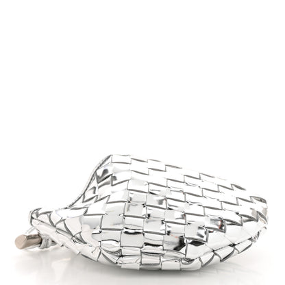 Bottega Veneta Mirror Laminated Nappa Intrecciato Mini Sardine Bag Silver 4 of 9