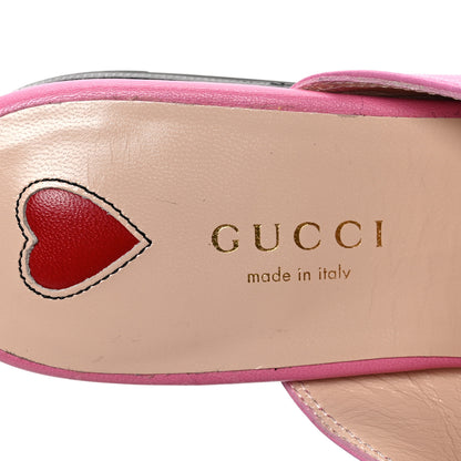 Gucci Malaga Kid Web Womens Princetown Slippers 35.5 Pink Tropical Flower 7 of 8