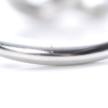 Chanel Crystal CC Ring 54 Iridescent Silver 6 of 7