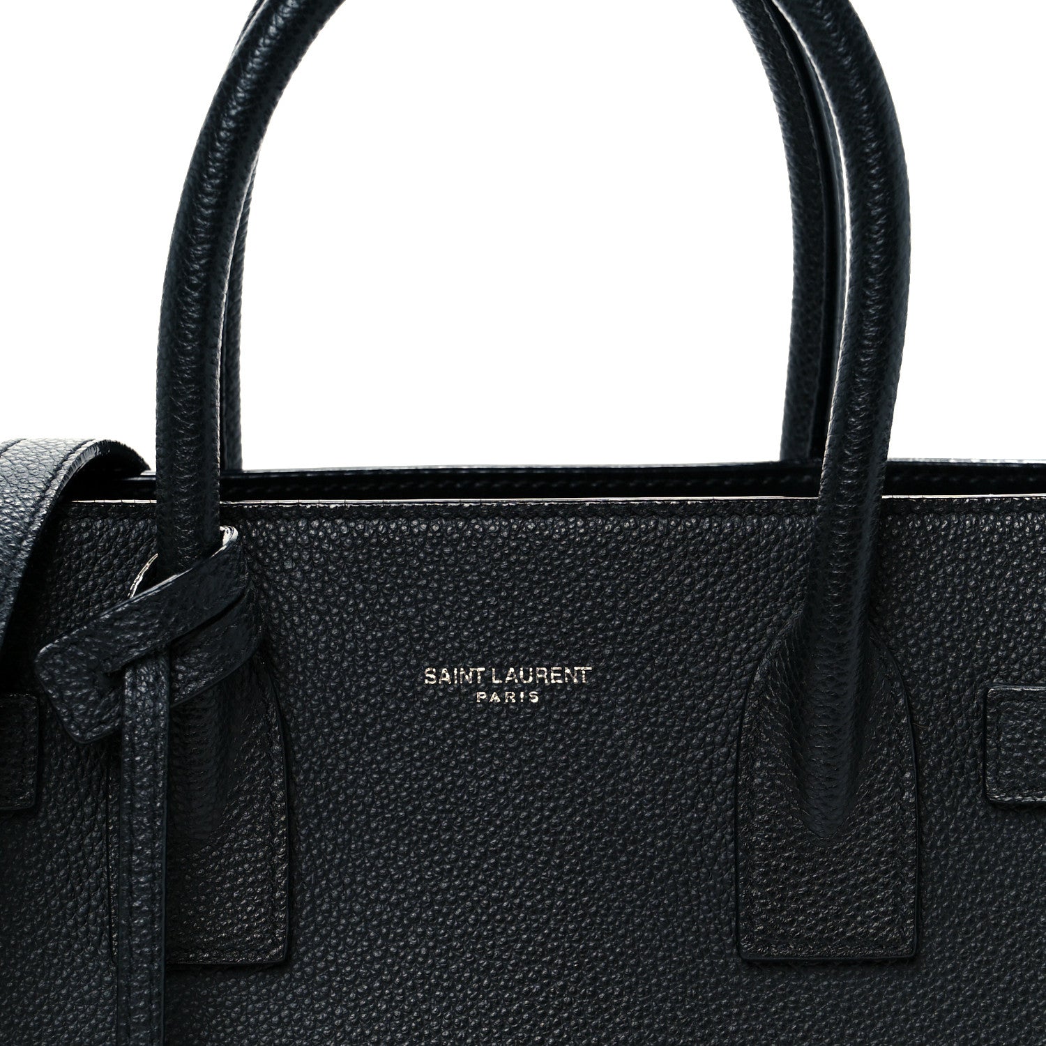 Saint Laurent Grained Calfskin Baby Sac De Jour Black 14 of 21
