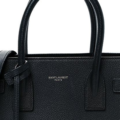 Saint Laurent Grained Calfskin Baby Sac De Jour Black 14 of 21