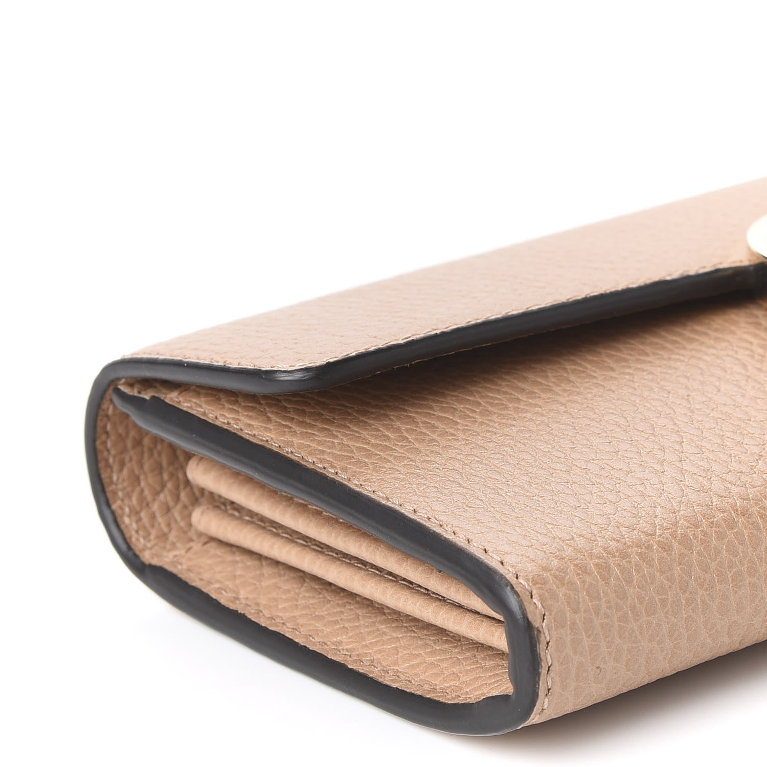 Gucci Dollar Calfskin Interlocking G Continental Wallet Camelia 5 of 8
