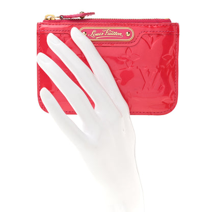 Louis Vuitton Vernis Key Pouch Rose Pop 2 of 10