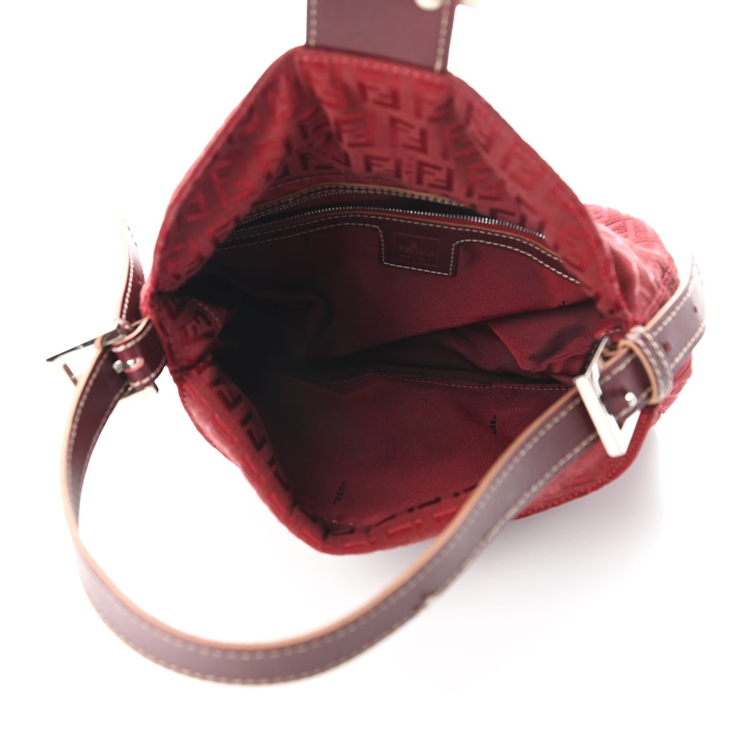 Fendi Zucchino Baguette Red 5 of 10