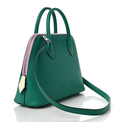Hermes Epsom Tri-Color 1923 Bolide 25 Jade Nata Mauve Sylvestre 3 of 8