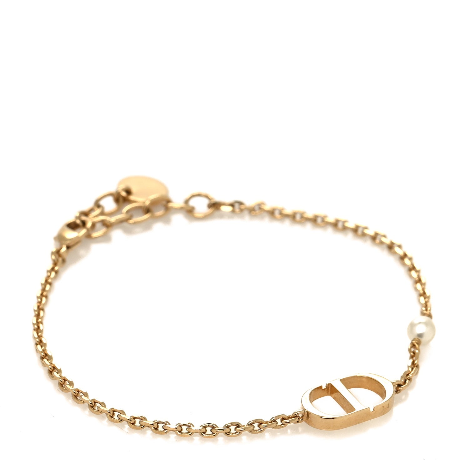 Christian Dior Pearl CD Bracelet Gold 1 of 5