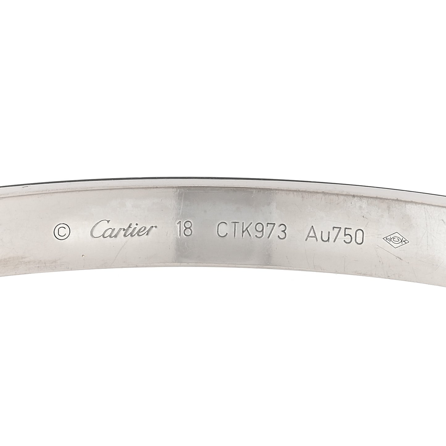 18K White Gold LOVE Bracelet 18