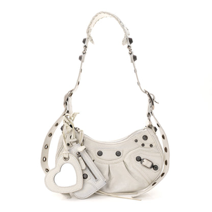 Balenciaga Agneau Arena Le Cagole Shoulder Bag XS Optic White 3 of 11