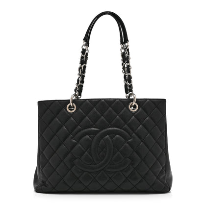 Chanel Caviar Quilted Grand Shopping Tote GST Black 1 of 10